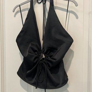 black halter top
